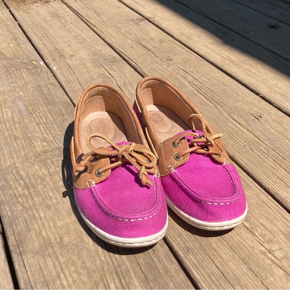 Sperry Top-Sider Boat Shoes (8.5, Pink & Brown)